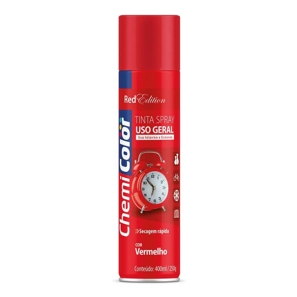 Tinta Chemicolor Uso Geral Vermelho 400ml/250gr