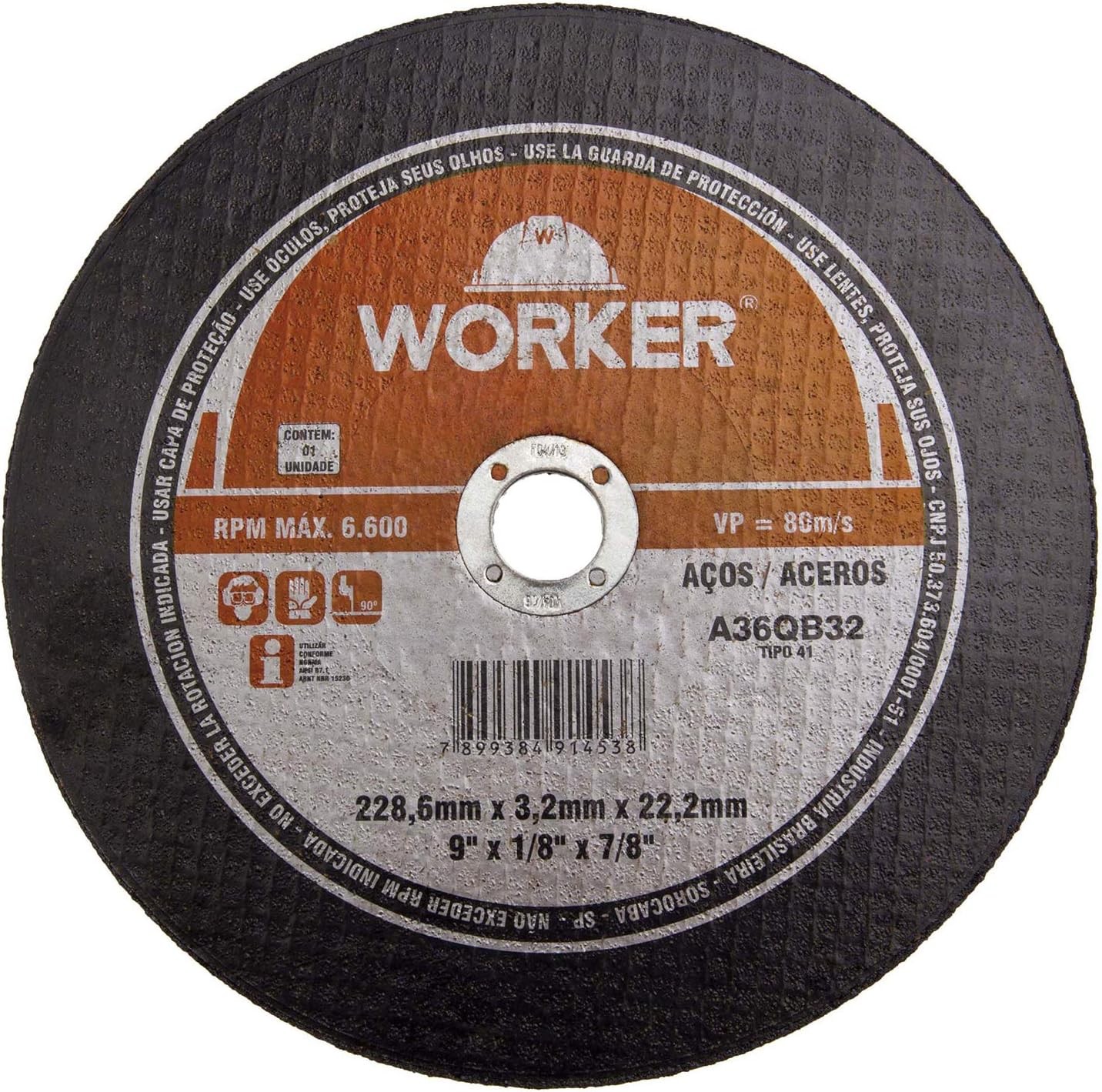 Disco Corte Worker  09x1/8x7/8 445797