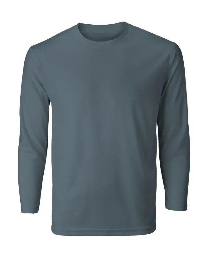 Camiseta Manga Longa Cinza Cotton Supply
