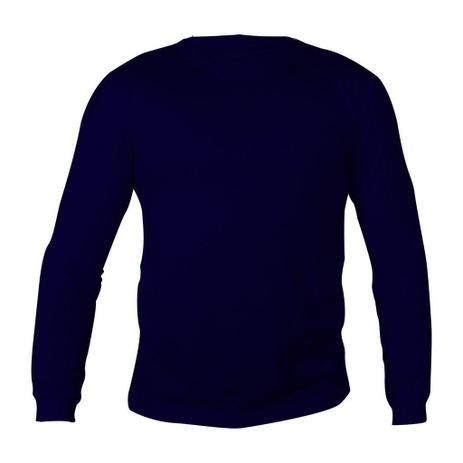 Camiseta Mang.longa Azul Marinho Xgg