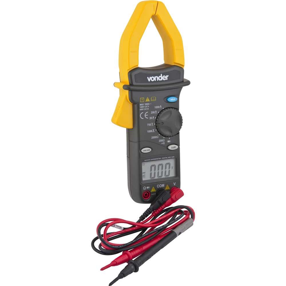 Alicate Amperimetro Digital Vonder Aav4200