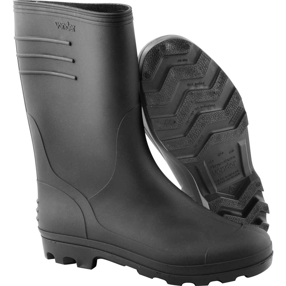 Bota Pvc Cano Curto Preta Nº41 Vonder