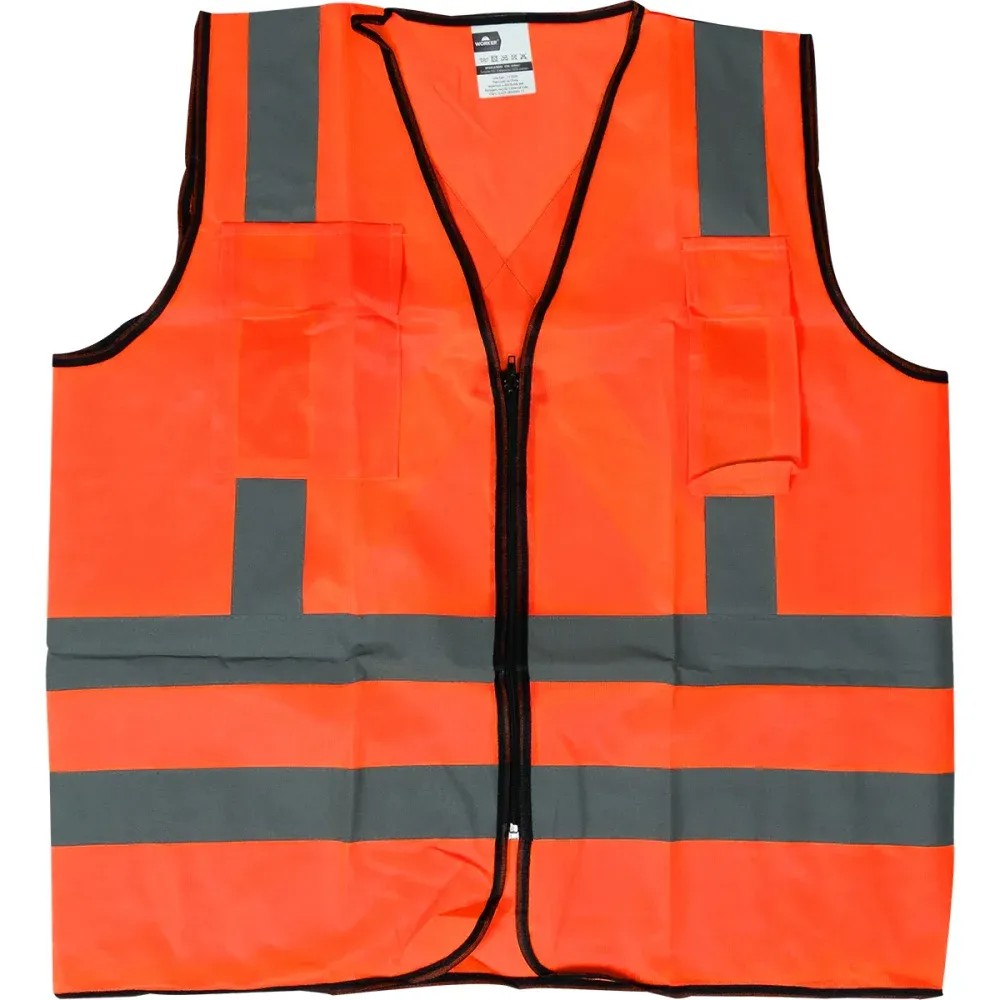 Colete Refletivo Lj 2 Bolsos Tam G - Worker 938475