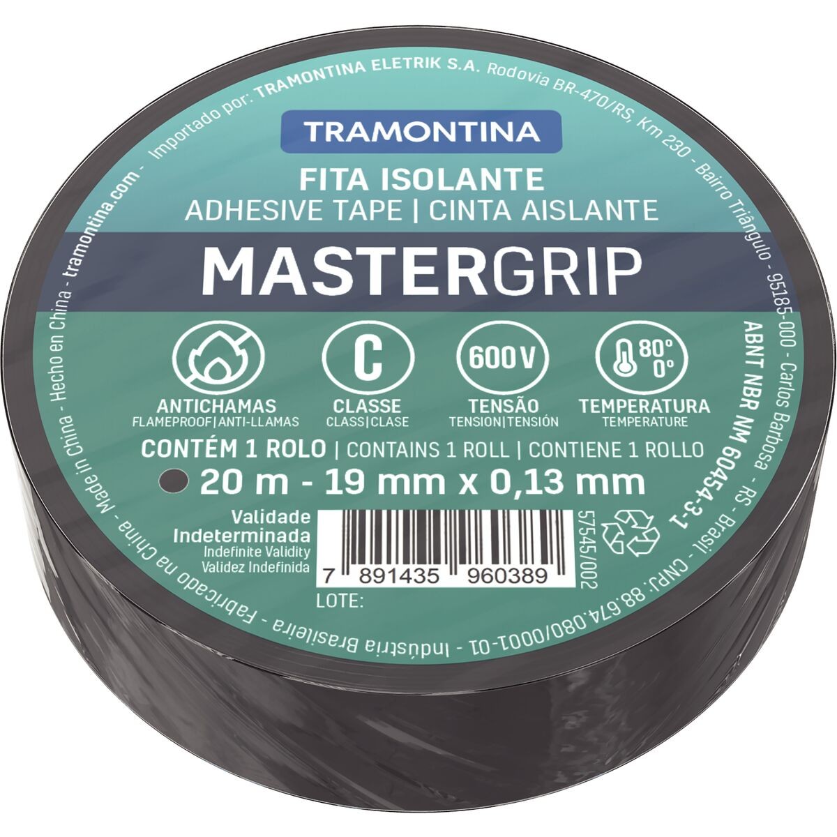 Fita Isolante 19x20mt Tramontina 57545002