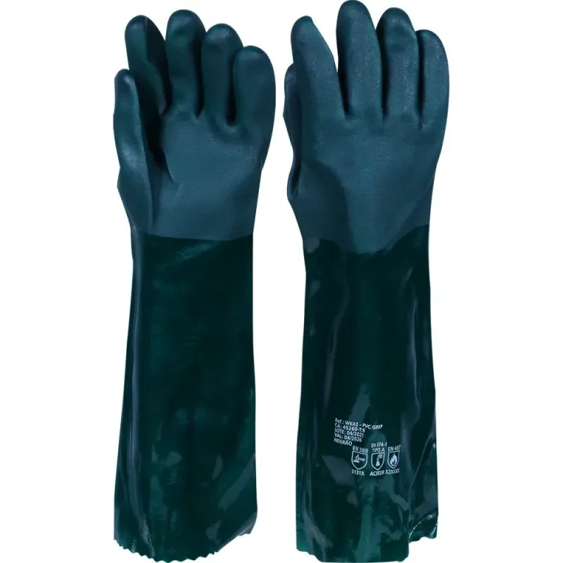 Luva Pvc Forrada 45cm Worker 220298