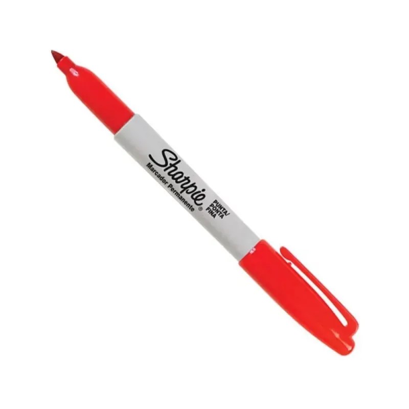 Marcador Permanente Ponta Fina Vermelho Sharpie