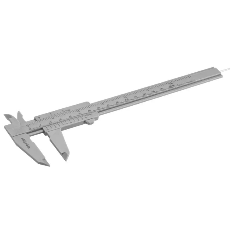 Paquimetro Plastico 150mm/6" Worker 111333