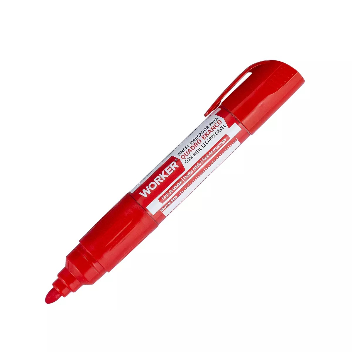 Pincel Marcador Quadro Branco Worker Vermel 930040