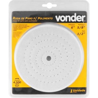Polia de Algodao Polimento 150mmx5/8 Fur.1/2 Vonder