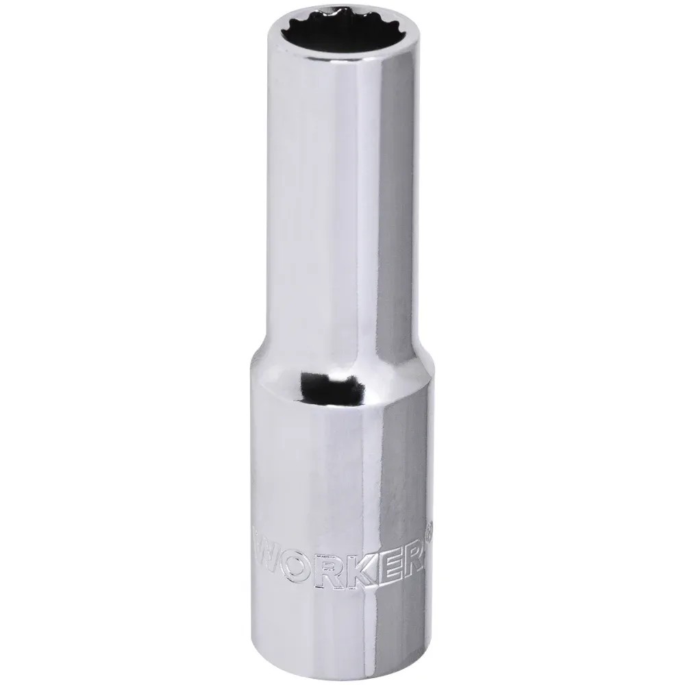 Soquete Longo enc.1/2x12mm estriado Worker 10