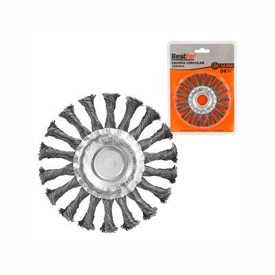 escova Aco Circular 4.1/2 Trancado Bestfer