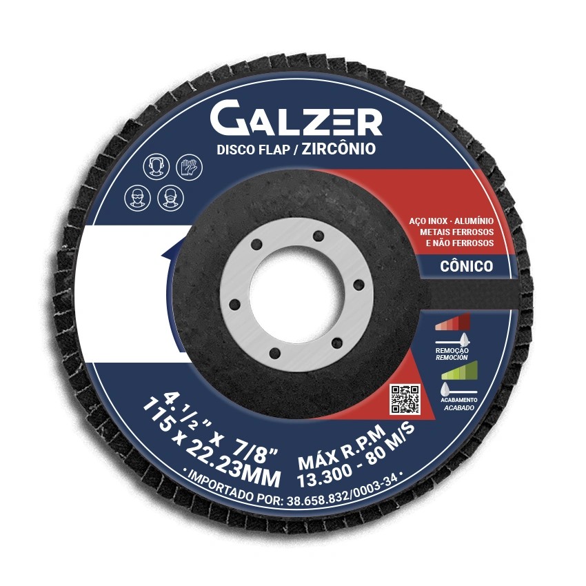 Flap Disc 4.1/2xg060 Graff Zirconio Conico 709,0002