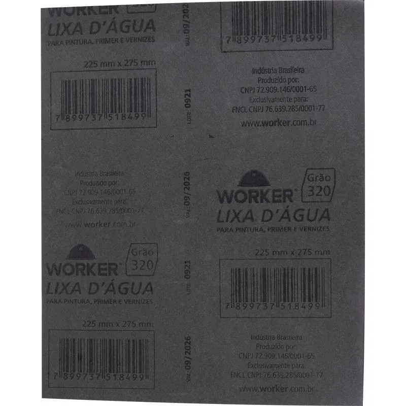 Lixa dagua Papel G.320 Worker 654264